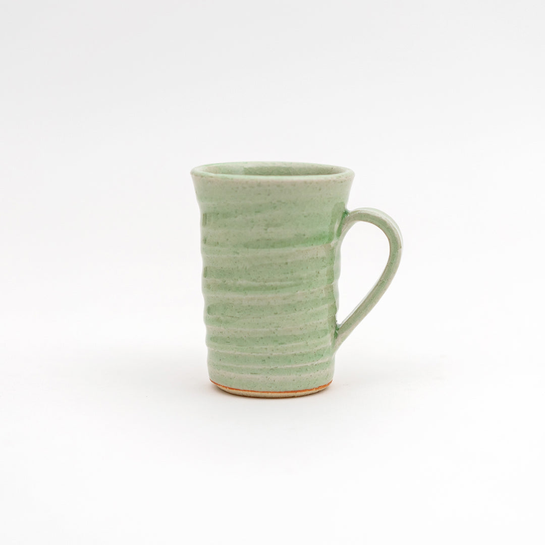 Handmade Irregular Shape Celadon Crackle Glazed Mug