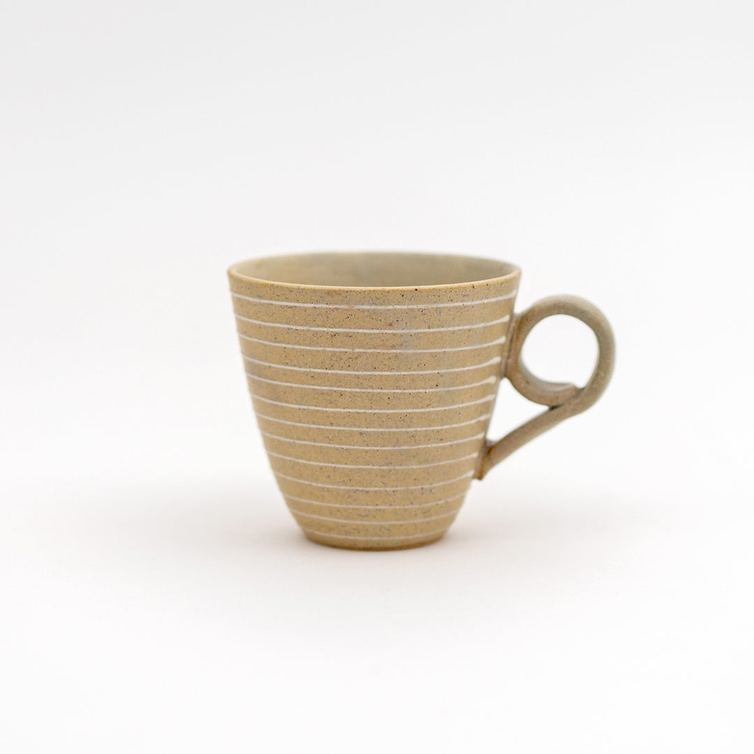 Handmade Lined Mug - Matte Light Brown
