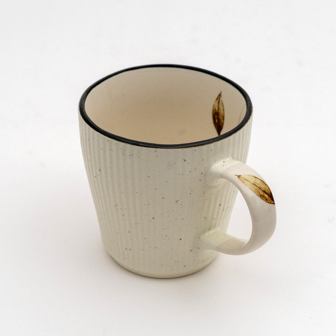 Mino Ware Textured Mug -  White