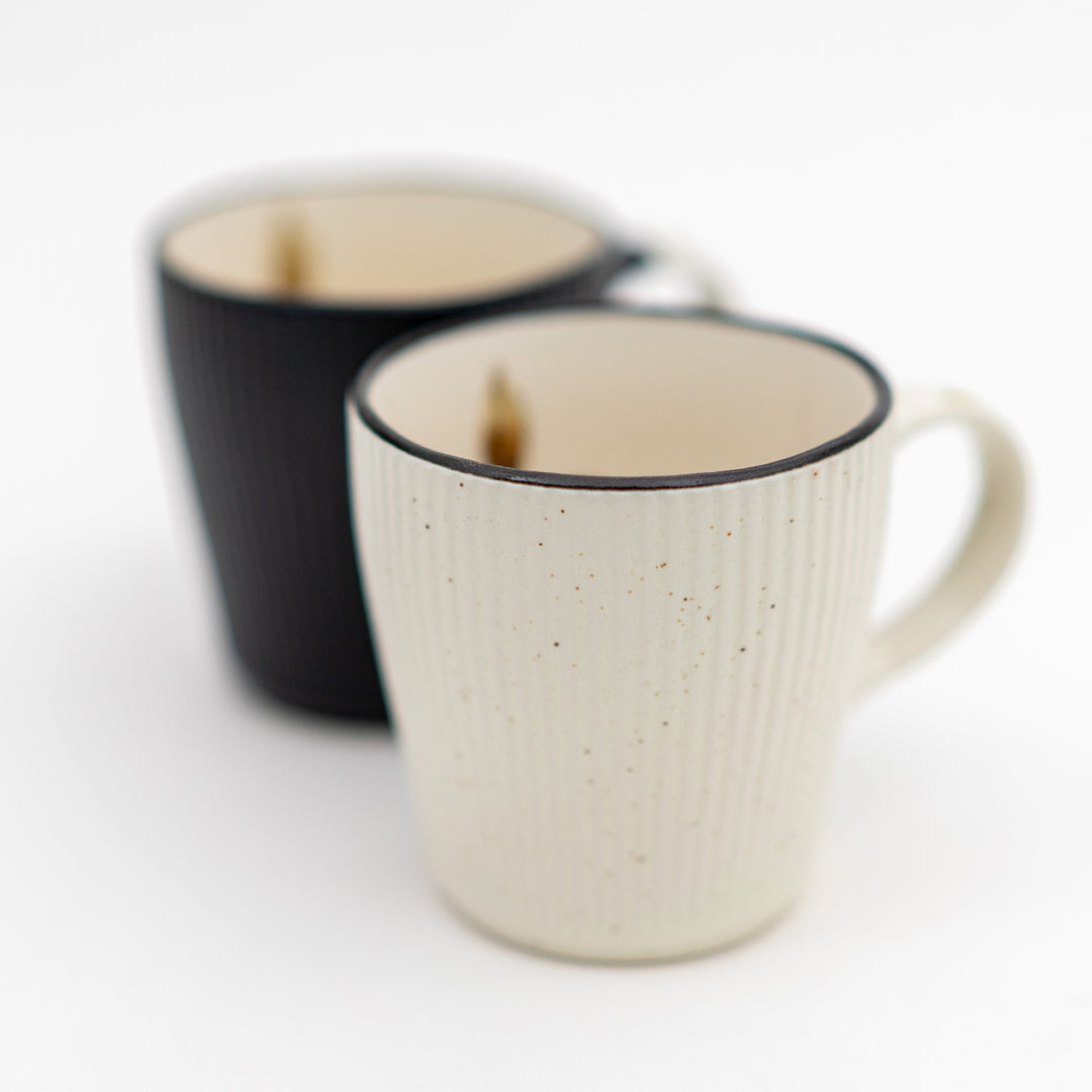 Mino Ware Textured Mug -  White