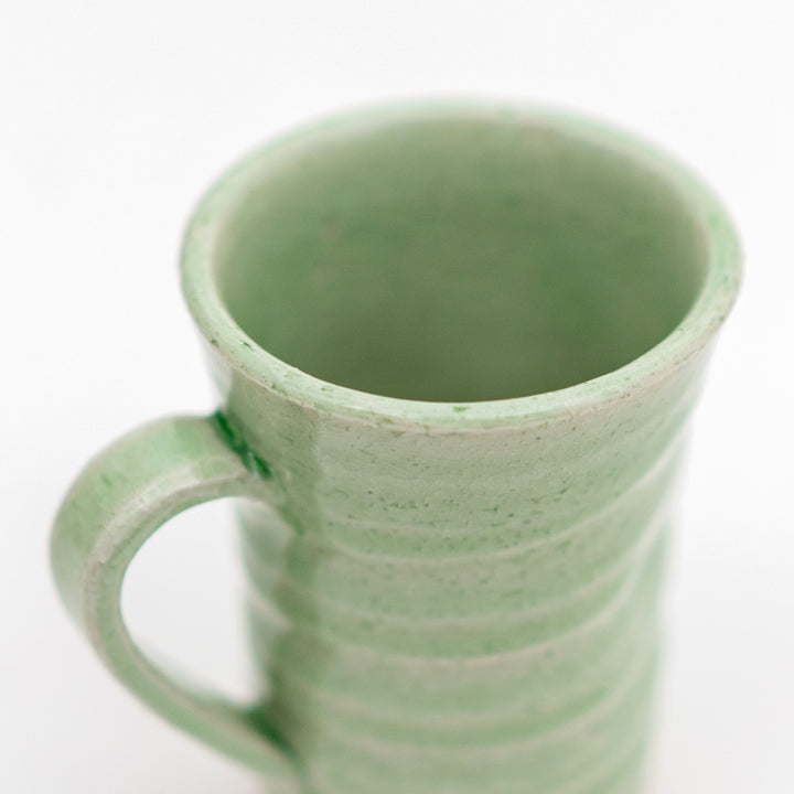 Handmade Irregular Shape Celadon Crackle Glazed Mug