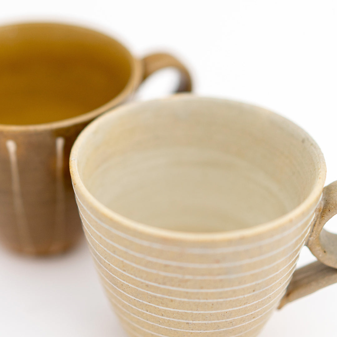 Handmade Lined Mug - Matte Light Brown