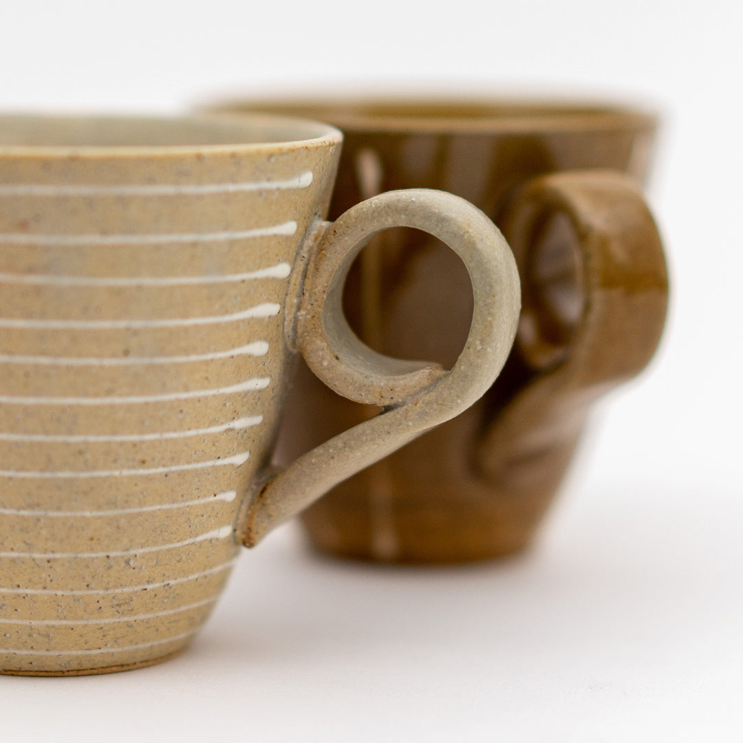 Handmade Lined Mug - Matte Light Brown