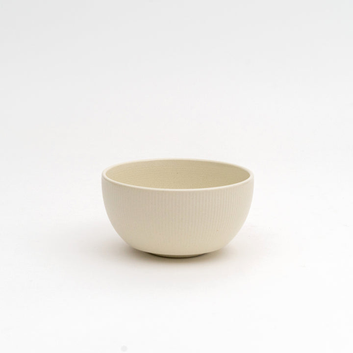 Mino Ware Stripe Porcelain Rice Bowl