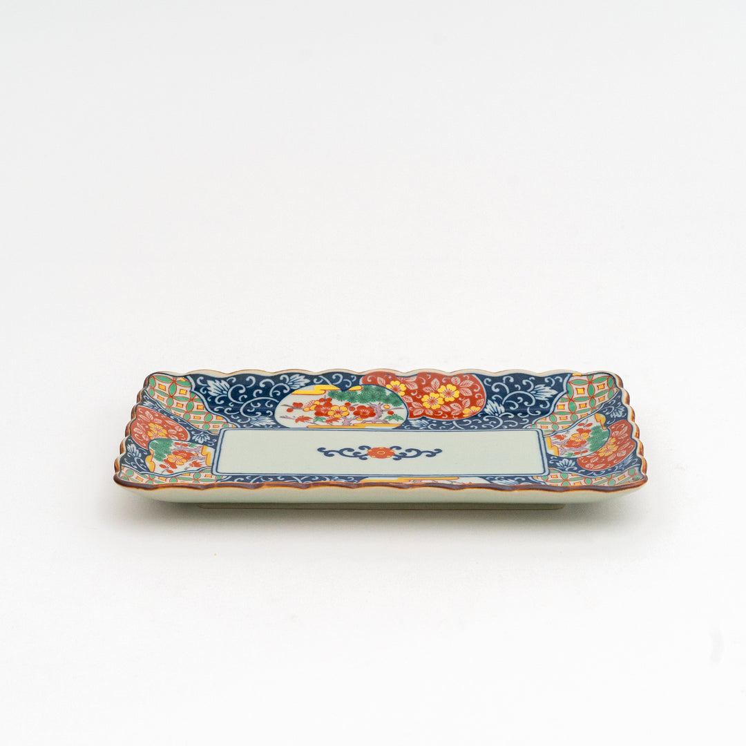 Arita Ware Handmade Porcelain Rectangular Sushi Plate and Bowl