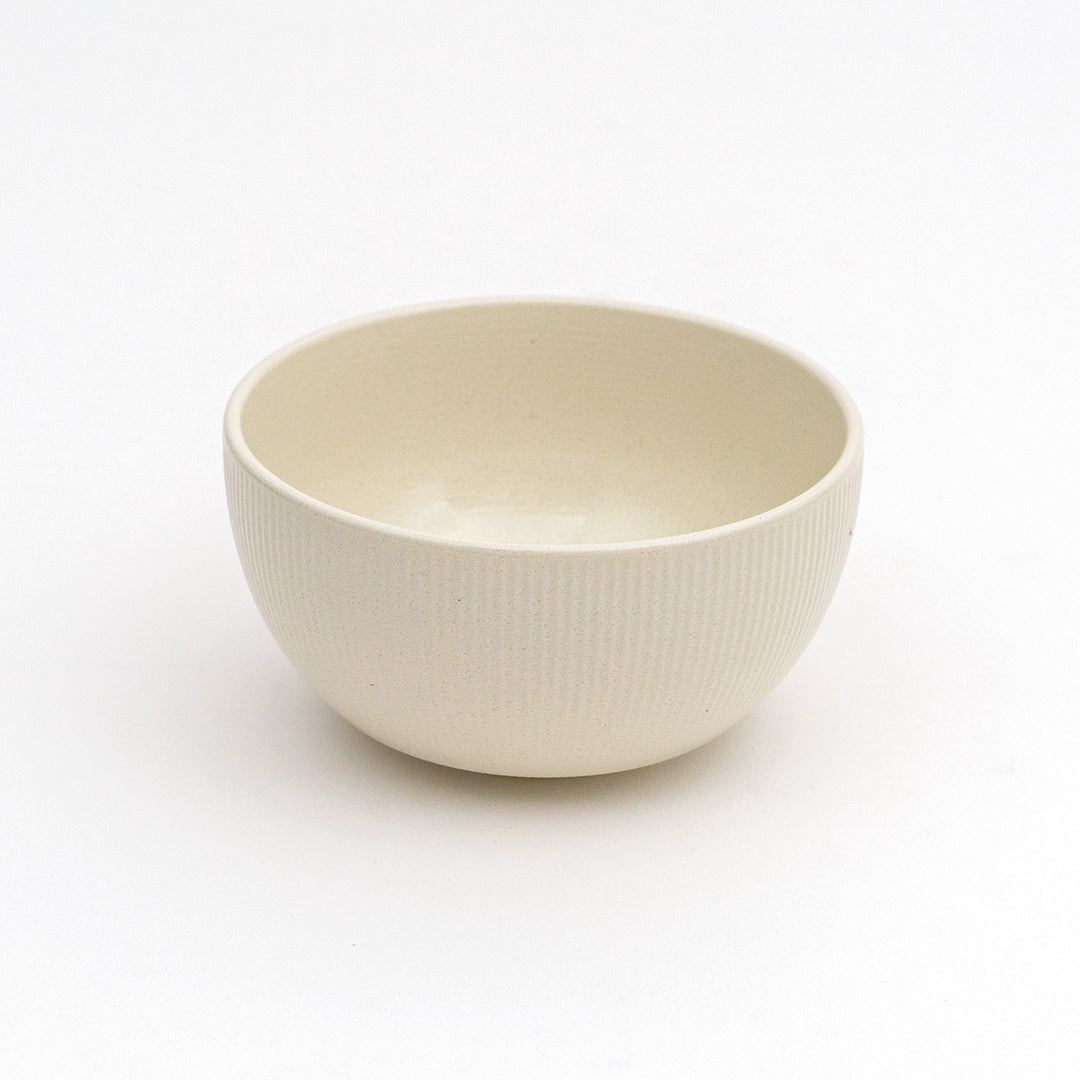 Mino Ware Stripe Porcelain Rice Bowl