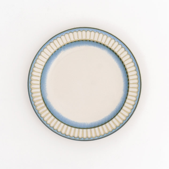 Mino Ware Blue Sink Dessert Plate