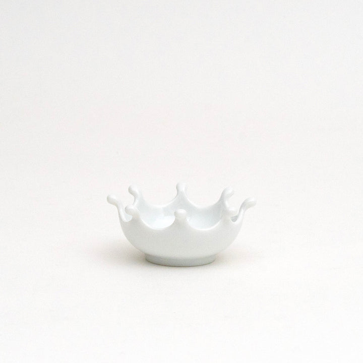 Miyama Rain Drop  White Porcelain Small Dish Chopstick Rest