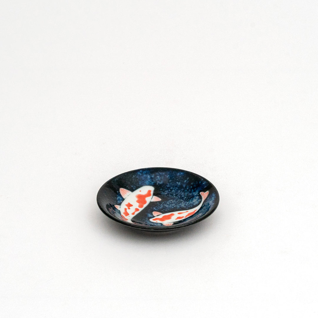 Mino Ware Koi Fish Bowl & Plate