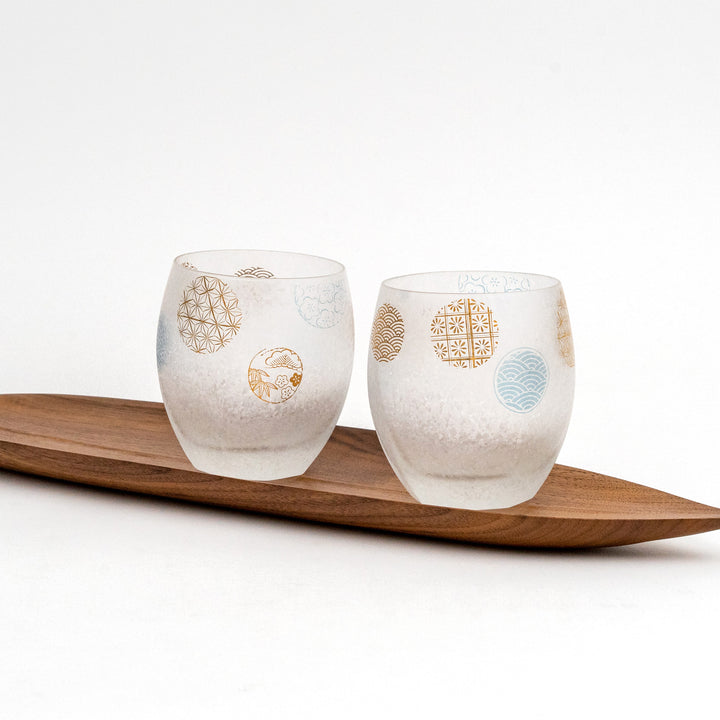ADERIA Sake Glass Spirit Glass 2 Pieces Set Gift Box