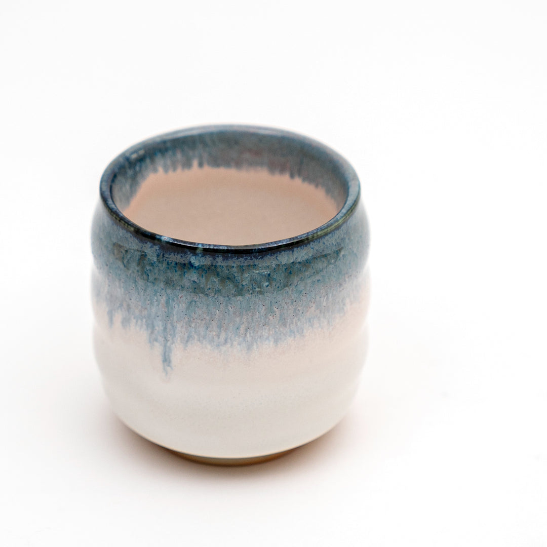 Mino Ware Handmade Blue Haze Japanese Tea Cup