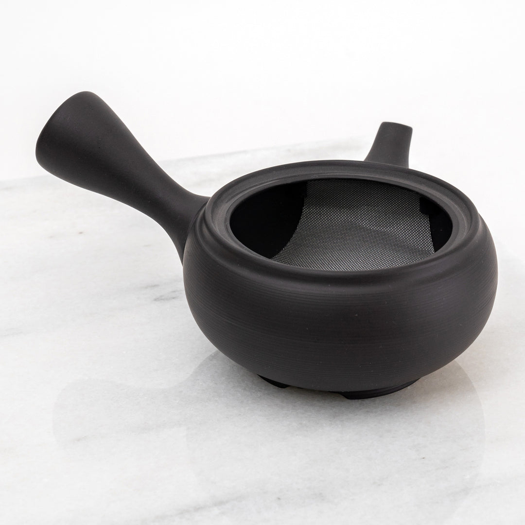 Japanese Kyusu Tokoname Yaki Teapot - Black 230ml