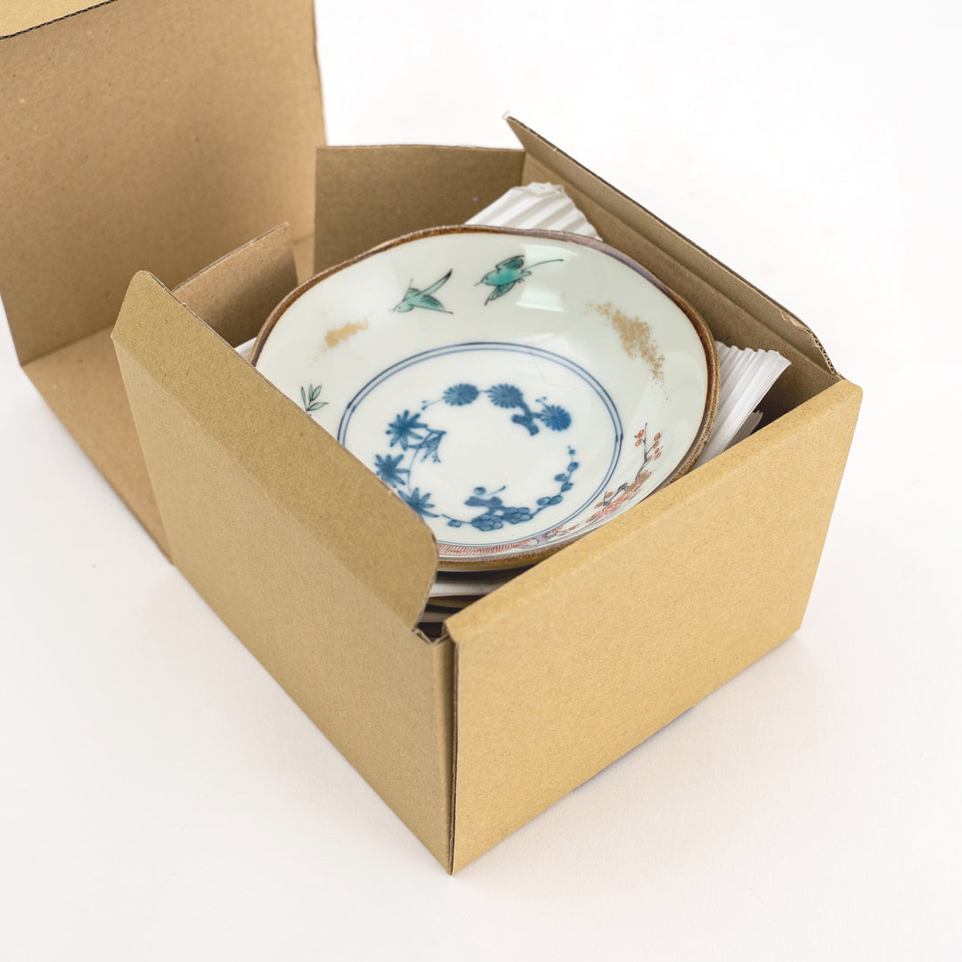Japanese Somenishiki Imari Ware Small Dish Gift Set 5Pcs