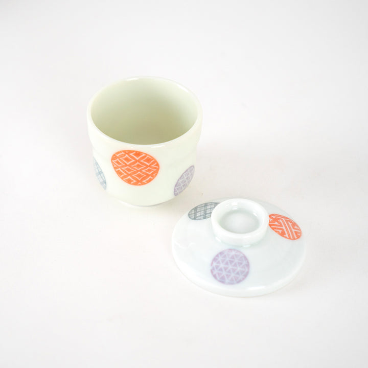 Porcelain Genji Marumon Chawanmushi Cup Small