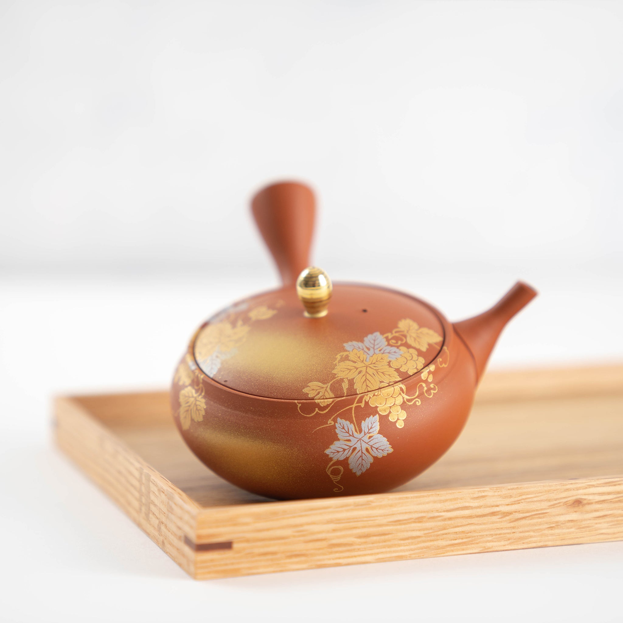 Handmade Tokoname x Kutani Japanese Teapot - Thumbnail 5