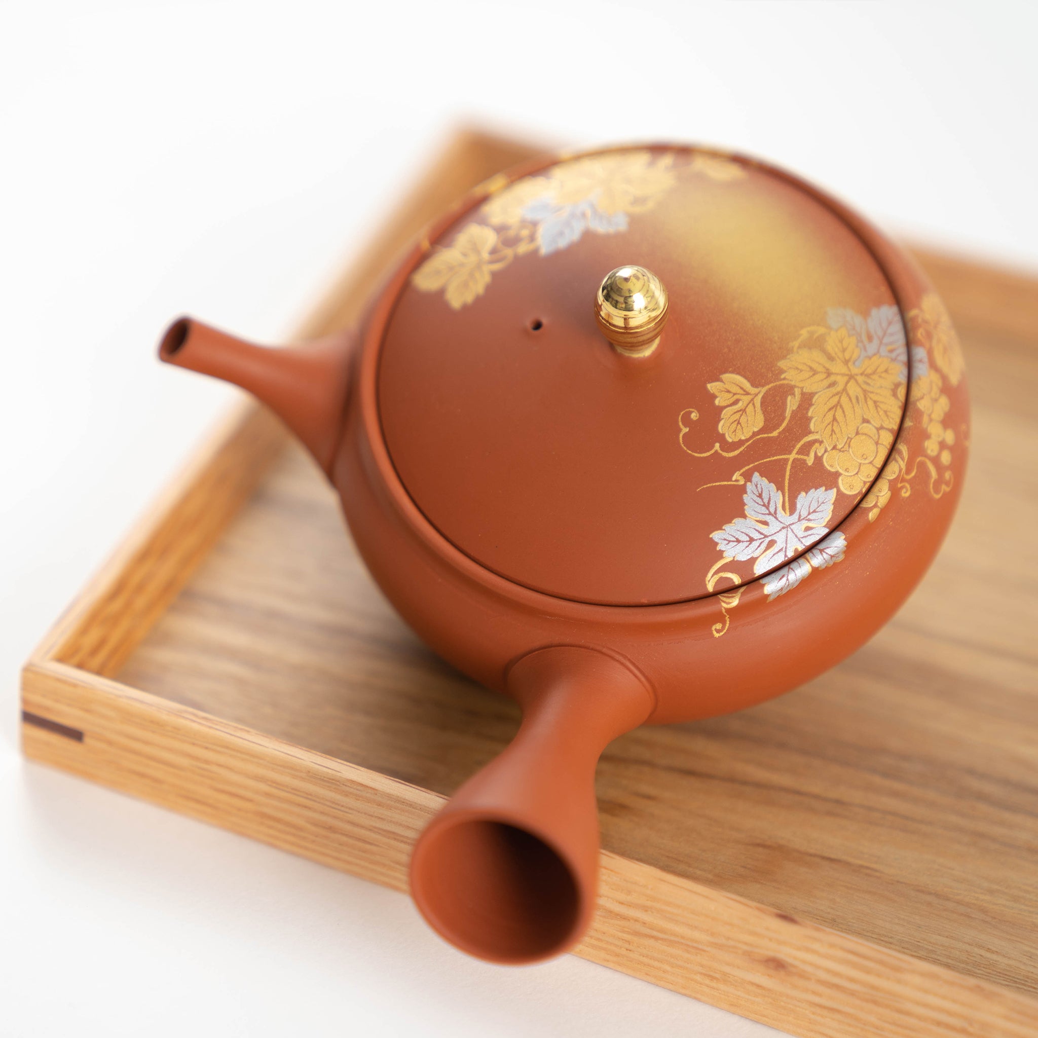 Handmade Tokoname x Kutani Japanese Teapot - Thumbnail 4