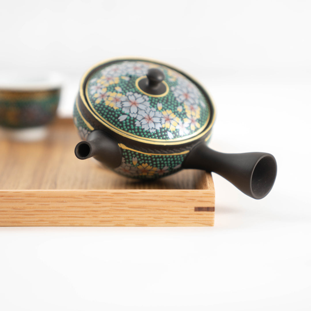 Tokoname x Kutani Handmade Japanese Teapot Kyusu Gift Set
