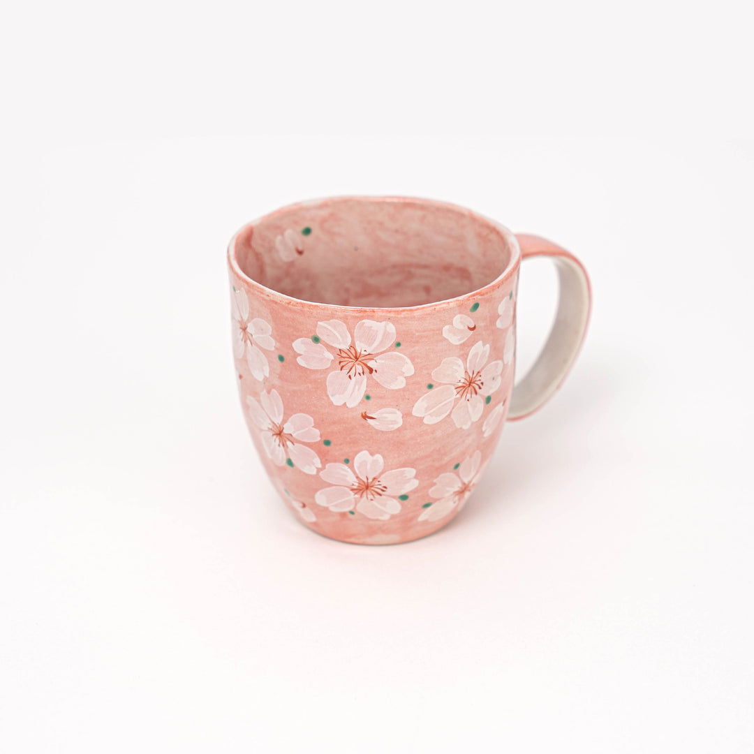 Hand-painted Yayoi-hana Sakura Pink Cherry Blossom Mug