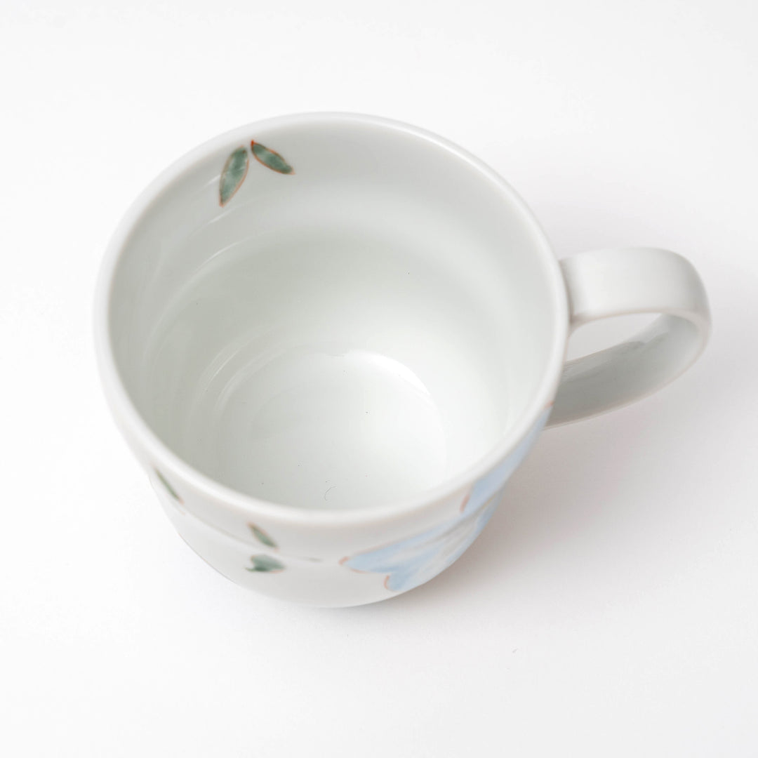 Kutani Warer Handmade Flower Mug by 川合 孝知 Kawai Takatomo 0824