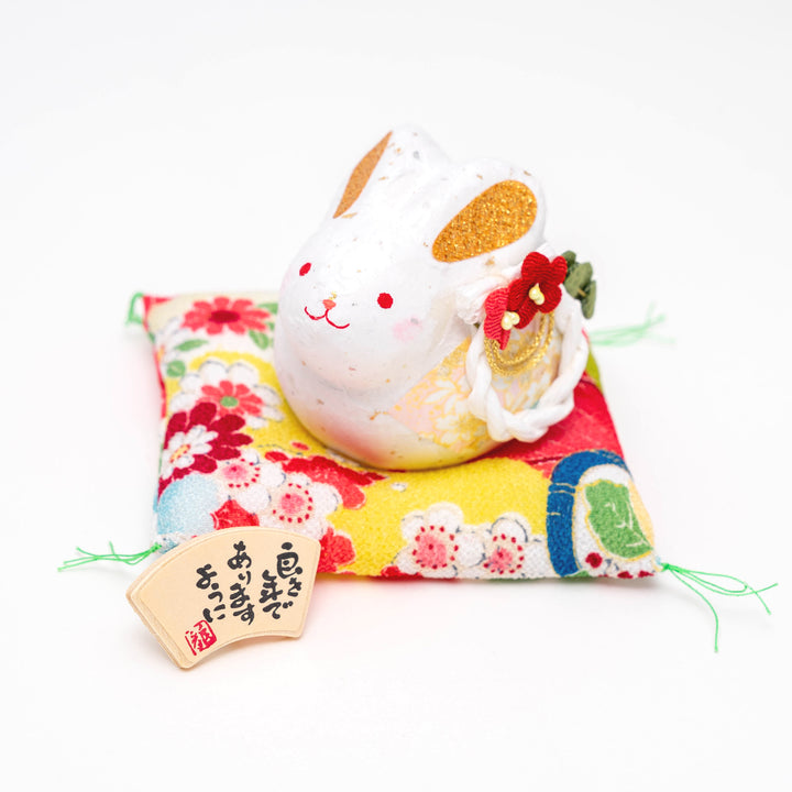 Japanese Handcrafted Adorable Rabbit Figure Zodiac Sign Year of Rabbit - R257