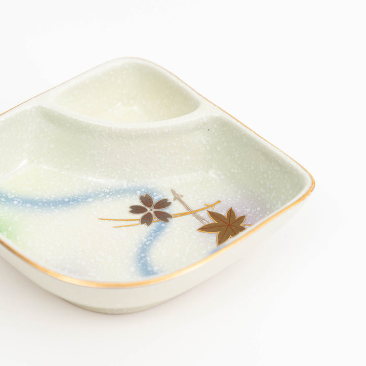 Tatsutagawa Painted Divided Dish - Great Zakka