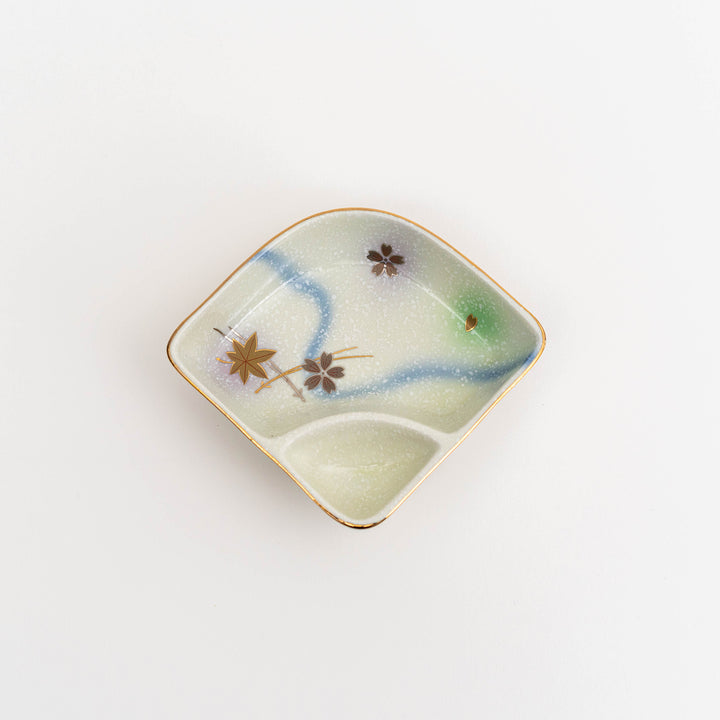 Tatsutagawa Painted Divided Dish - Great Zakka