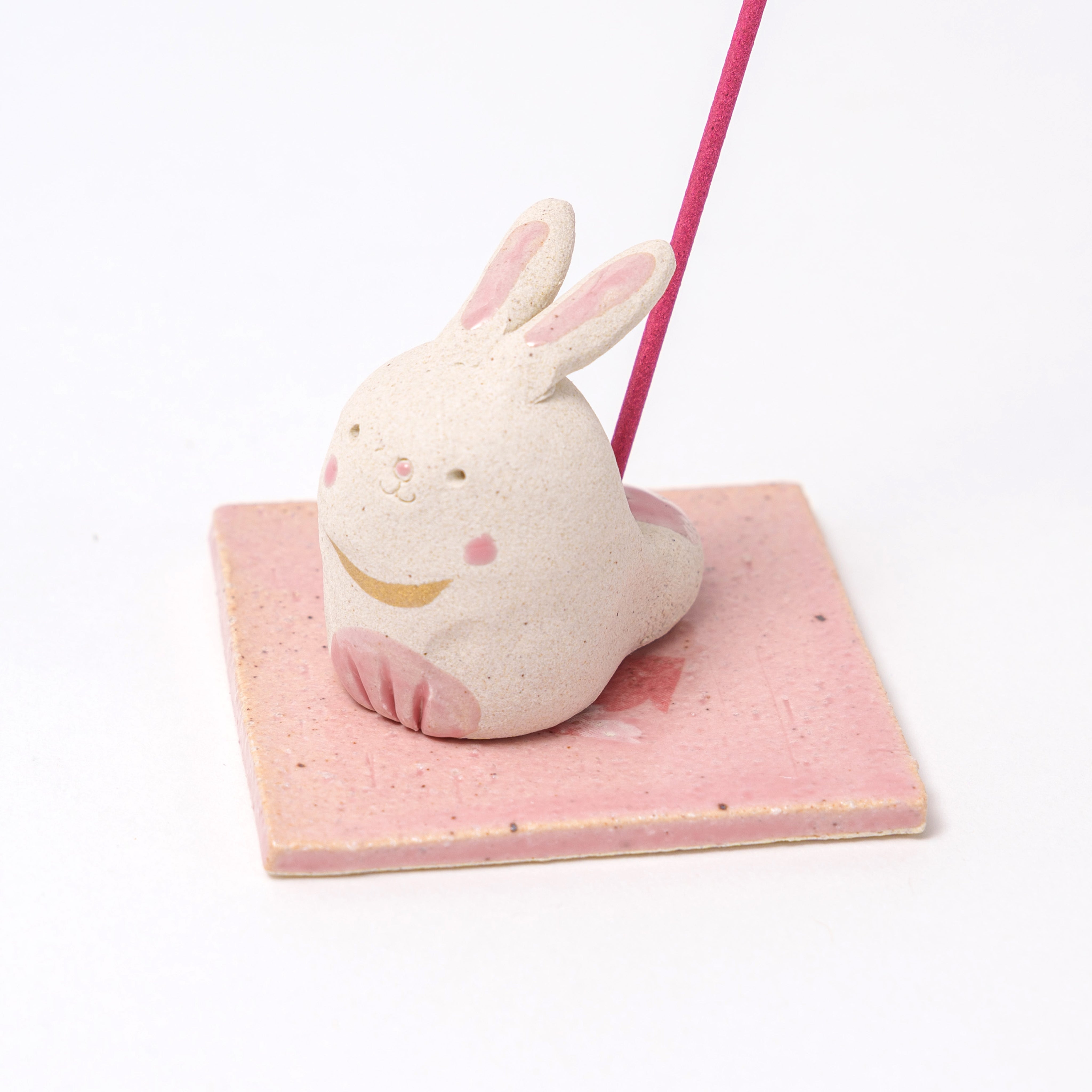 Craftman House - Handmade Pink Cute Rabbit Incense Holder – Great