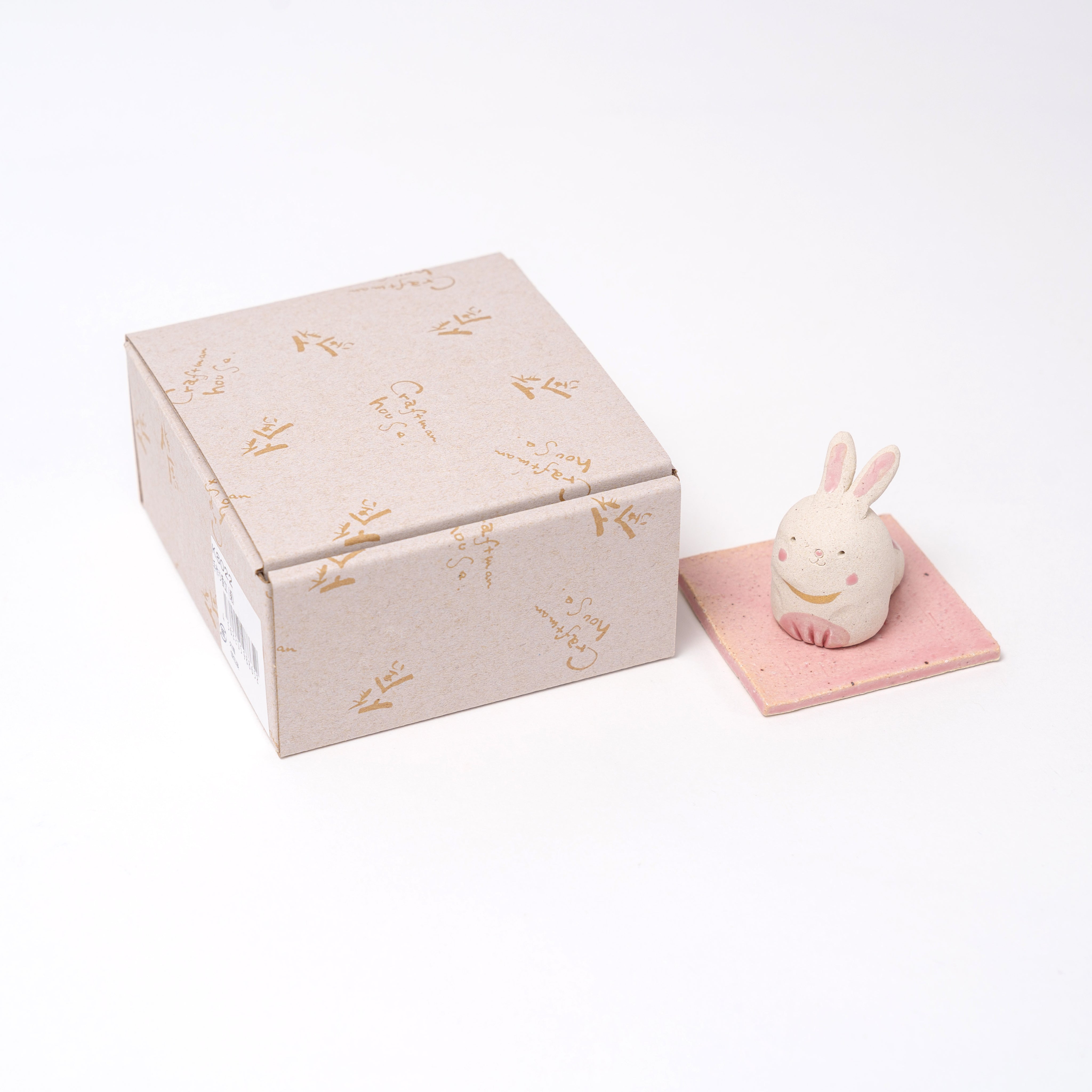 Craftman House - Handmade Pink Cute Rabbit Incense Holder – Great