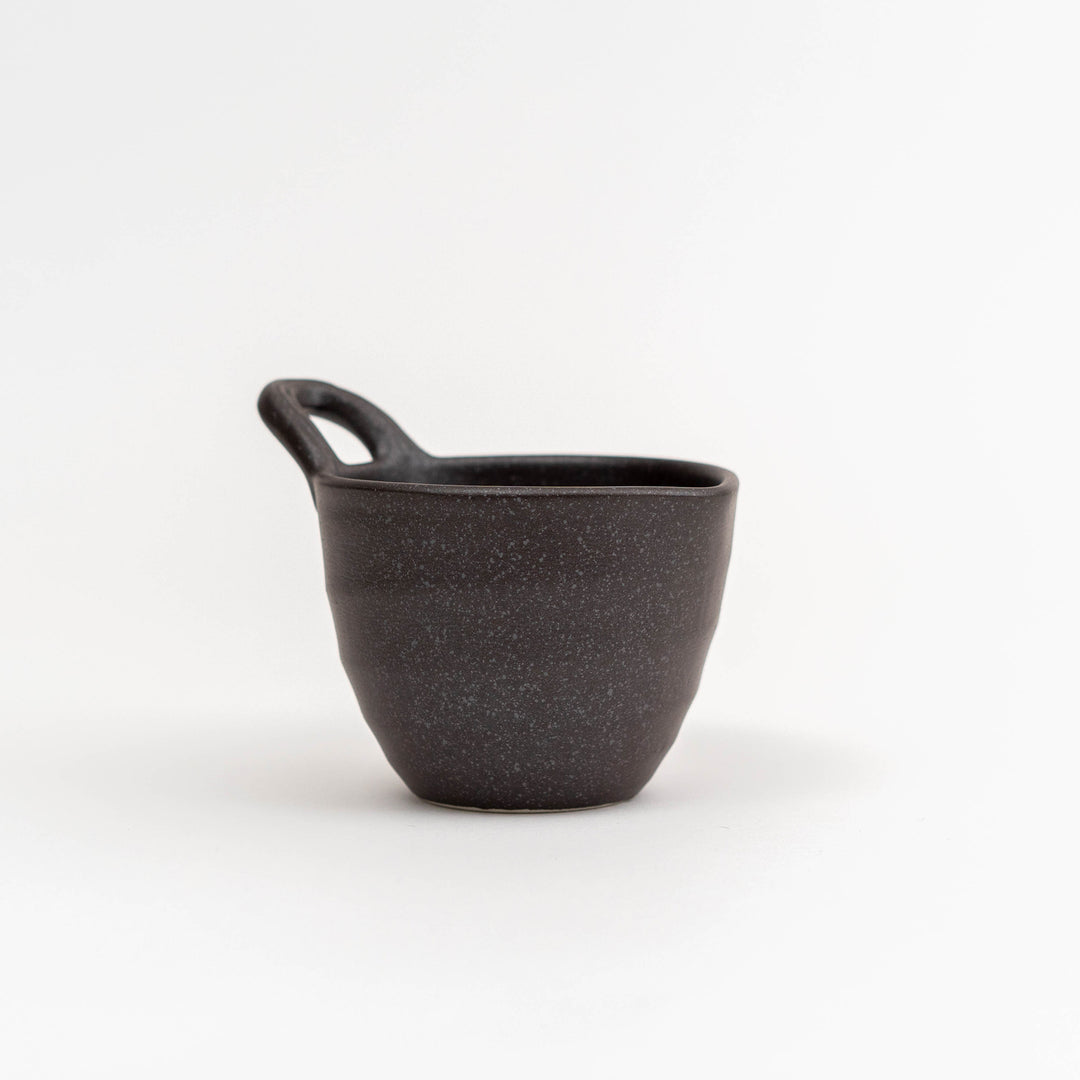 Small Cup with Handle Mino Ware -Black - Great Zakka