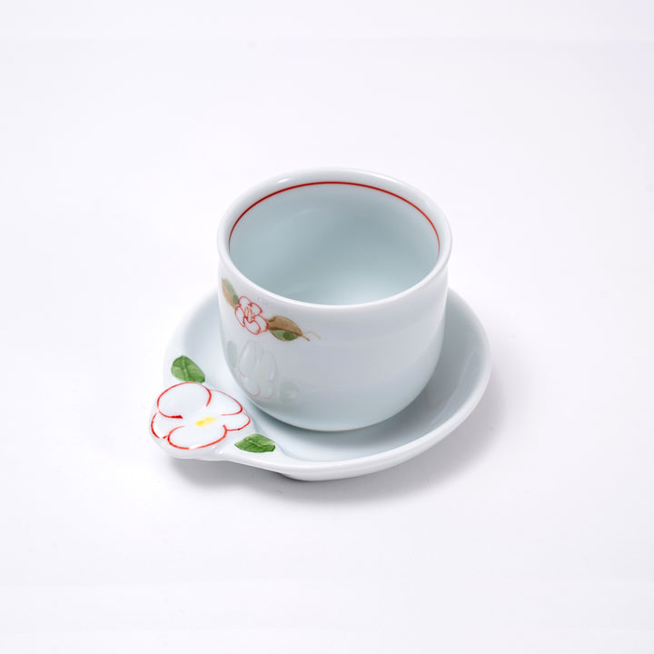 Hand-painted Arita Yaki Floral White Porcelain Teapot/Kyusu - Perfect for Traditional Japanese Tea Ceremony
