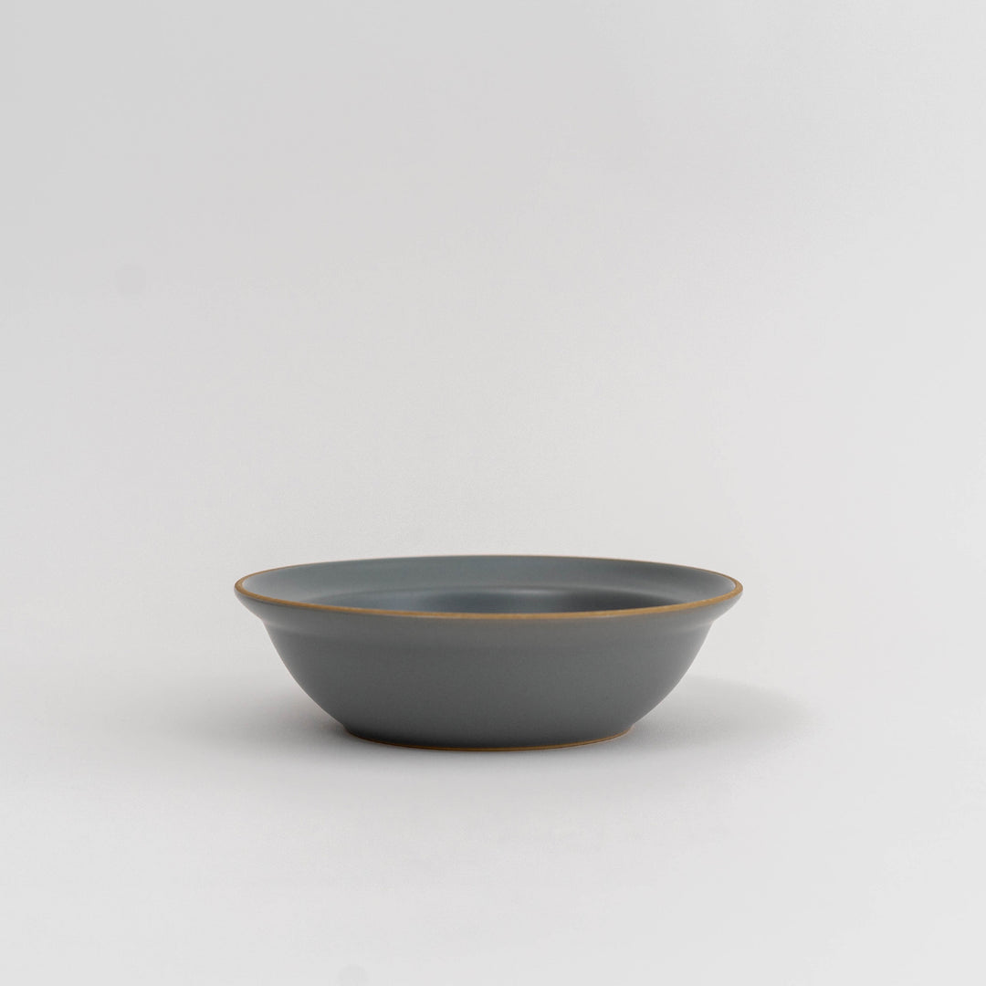 Mino Ware Edge Line Plate - Gray