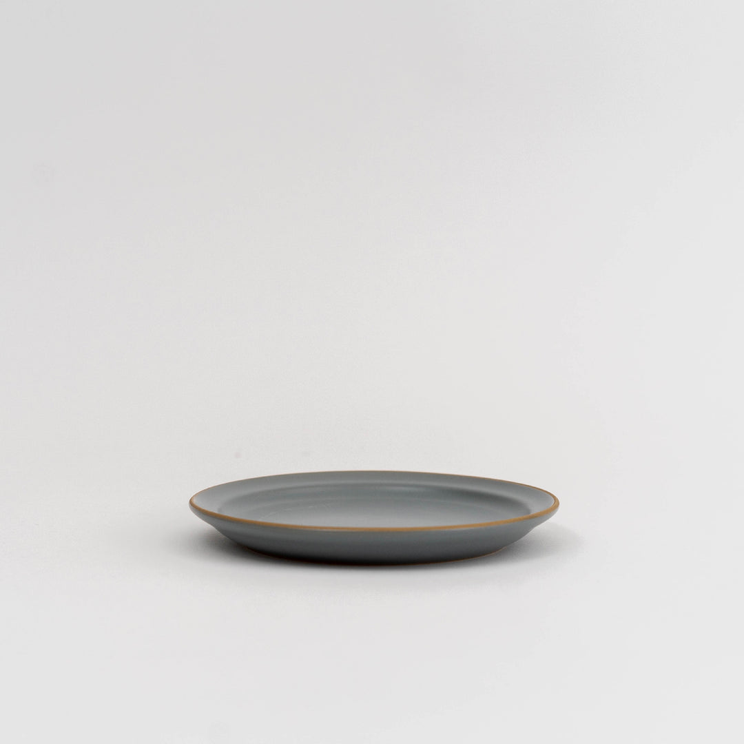 Mino Ware Edge Line Plate - Gray