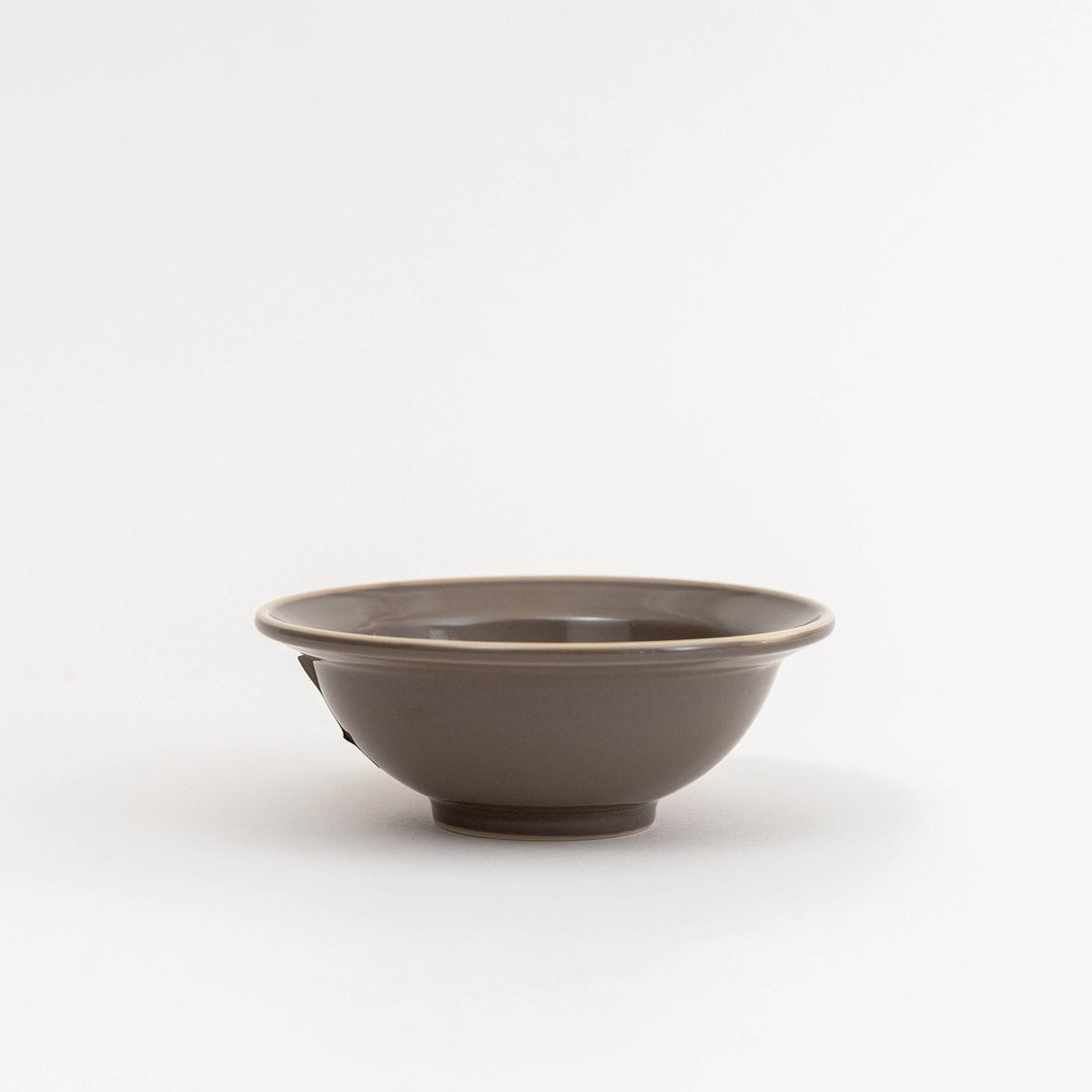 Mino Ware Line Plate and Bowl - Charcoal