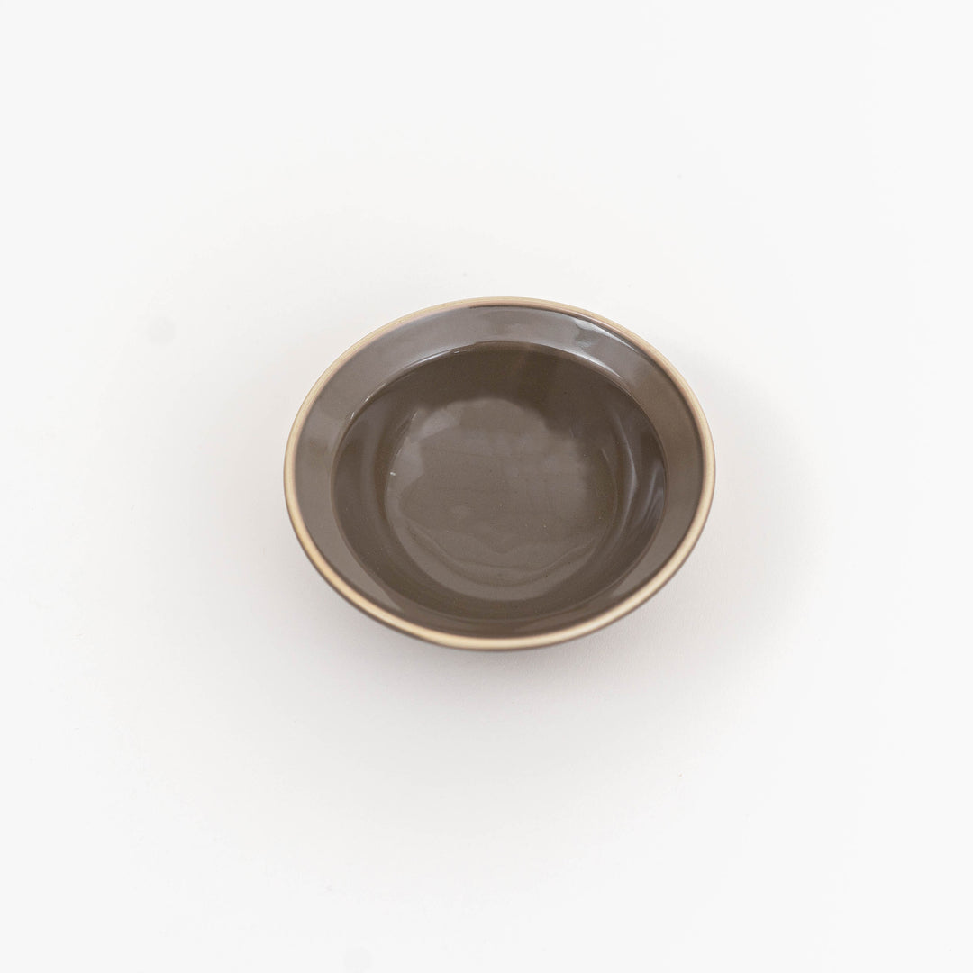 Mino Ware Line Plate and Bowl - Charcoal