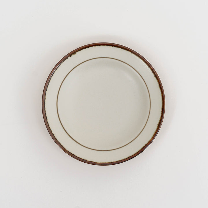 Mino Ware Line Plate and Bowl - Beige