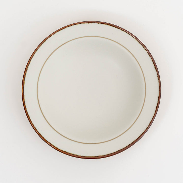 Mino Ware Line Plate and Bowl - Beige