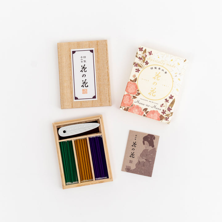 HANA-NO-HANO Incense Set Premium Japanese Rose, Lily, Violet Gift Set