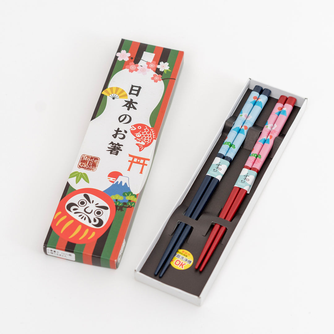 Mt. Fuji Thomson Daruma Chopsticks Gift Set