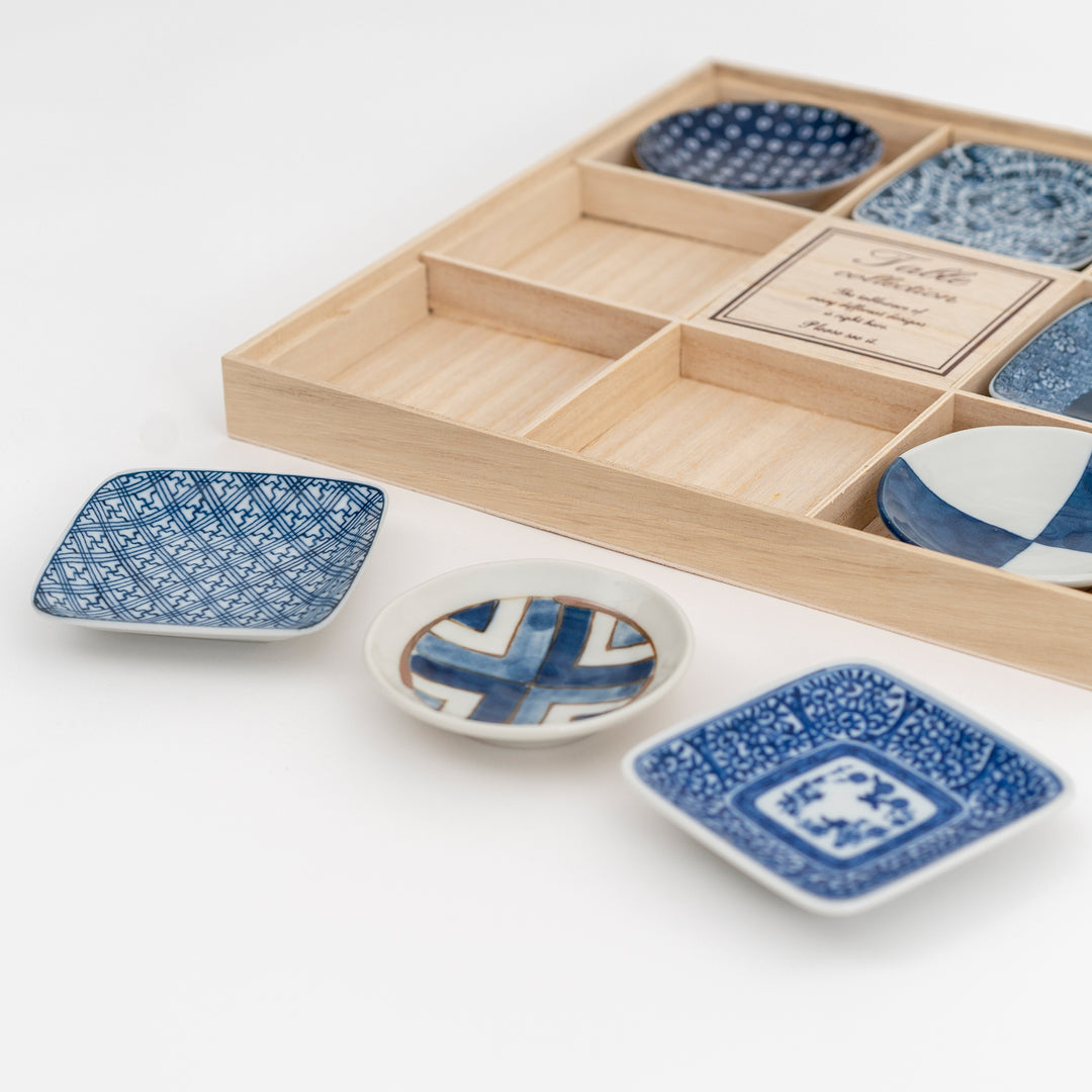Japanese Tradition Pattern Mini Dish Gift Set