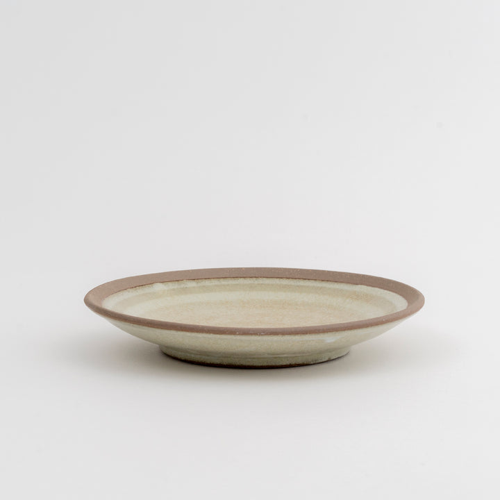 Japanese Handcrafted Plate 16cm - Beige