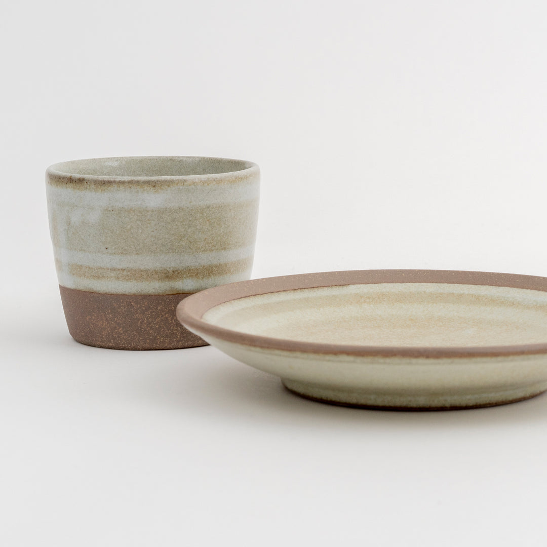 Japanese Handcrafted Tea Cup - Beige