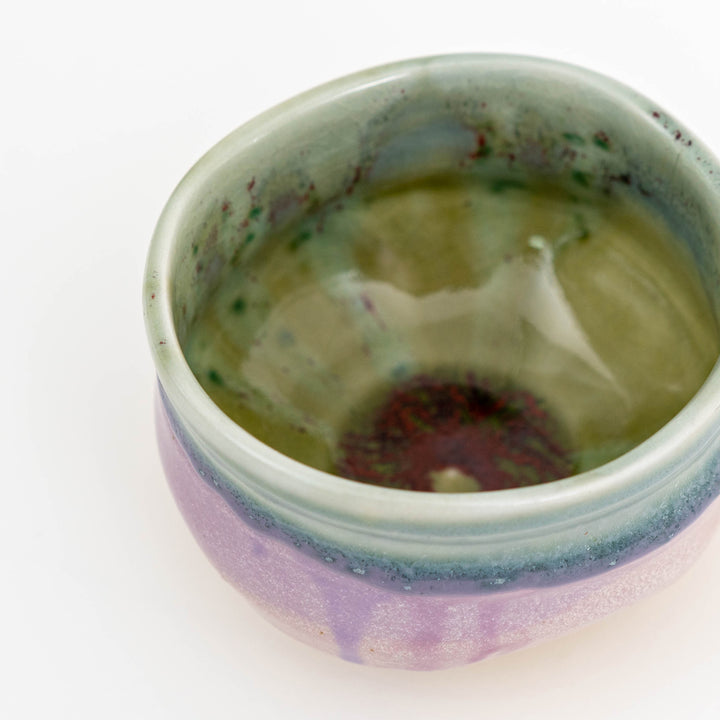 Handcrafted Wabi Saibi Crackle Glazed Matcha Bowl