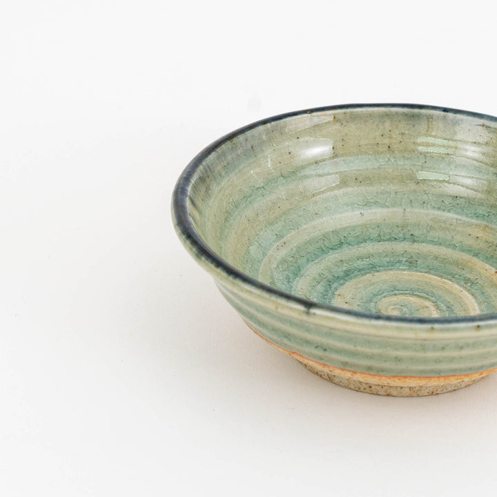 Japanese Handcrafted Crackle Glaze Green Sink Bowl