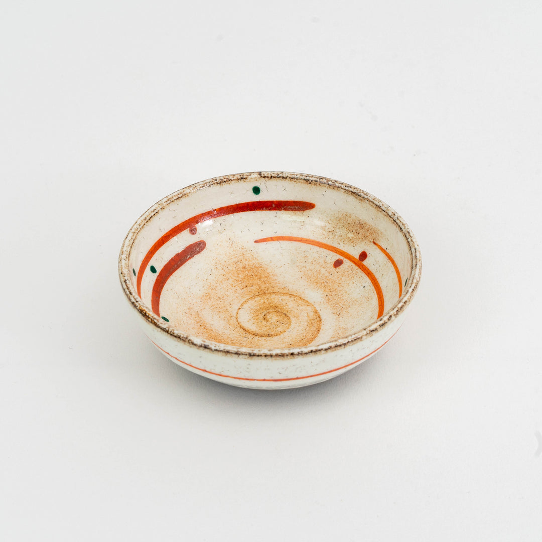 Handmade Red Drawing Chinmi Dish Mini Bowl Kobachi Bowl