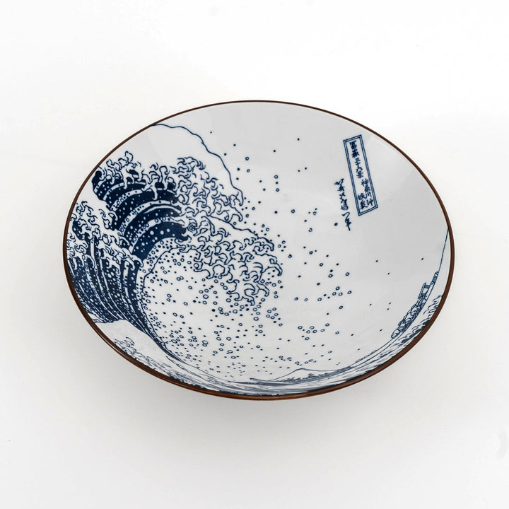 Mino Ware Hokusai Salad Bowl