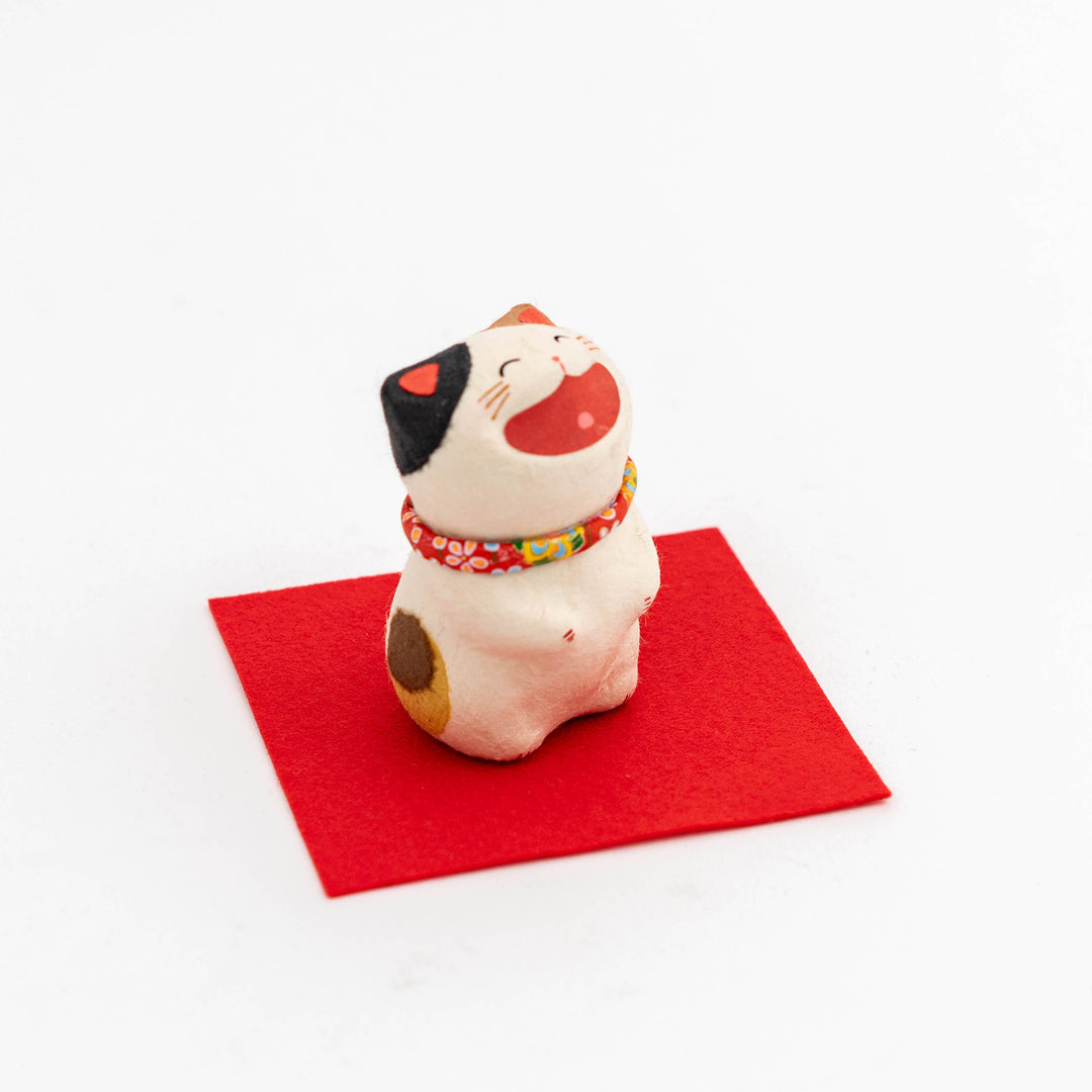 Japanese Washi Paper Big laughing Cat Ornament