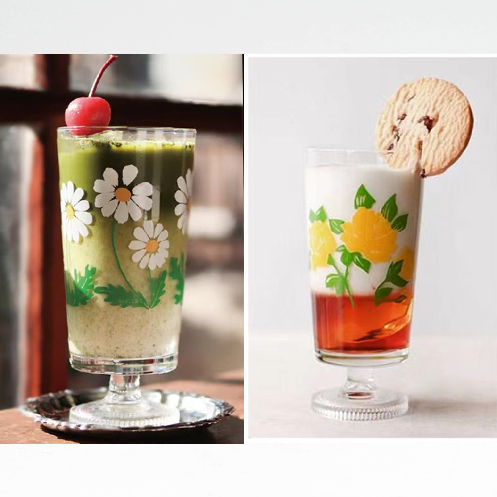 Ishizuka Glass - Aderia Retro Glass Rose/Daisy – Great Zakka