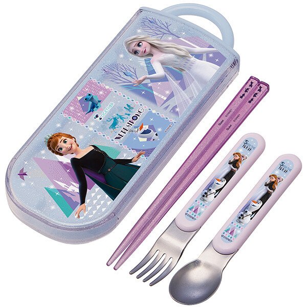 Frozen Frozen  Chopsticks Spoon Fork Sliding Trio Set